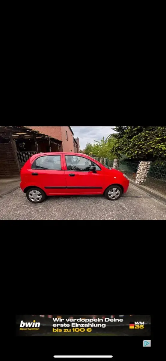 Gebraucht Chevrolet Matiz 52 PS (38 kW) 2010 Rot Kleinwagen
