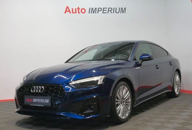 Navarrablau Gebraucht 2022 Audi A5 Sportback S-Line Limousine | 35.990 € (Fairer Preis) - Bild 1/4