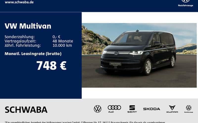 Schwarz Neu 2025 VW Multivan Style Van | 65.980 € - Bild 1/4