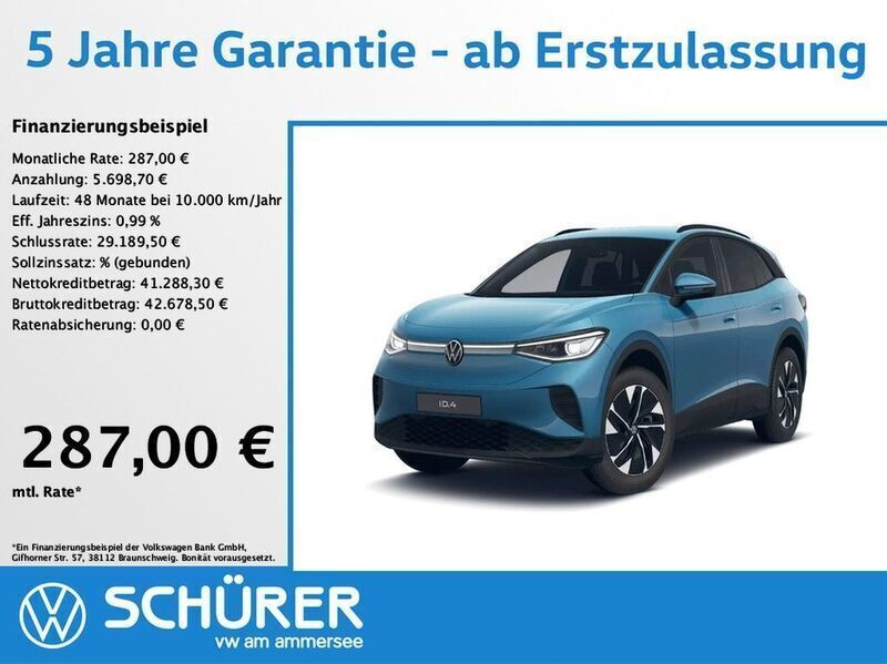Costa azul metallic Gebraucht 2024 VW ID.4 Pro SUV | 46.987 € (Etwas zu teuer) - Bild 1/4