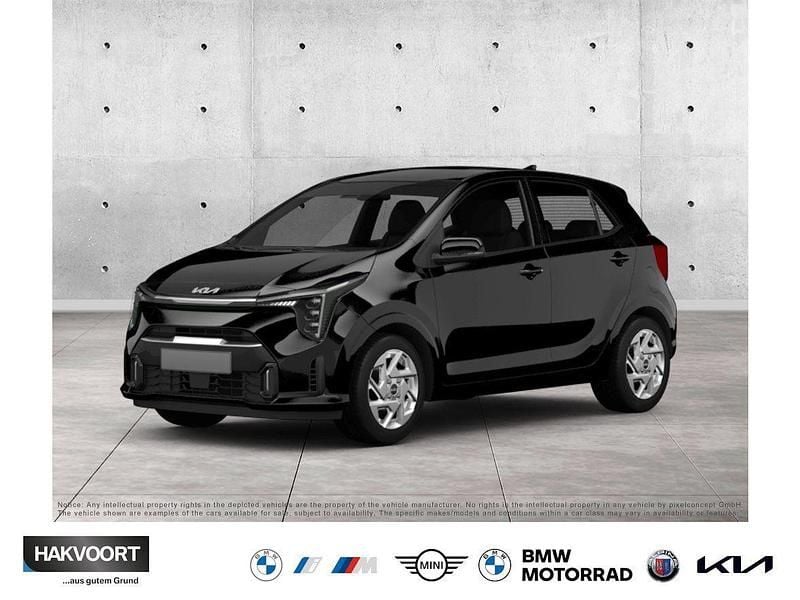 Auroraschwarz metallic Neu 2025 Kia Picanto Vision Kleinwagen | 16.990 € (Fairer Preis) - Bild 1/4