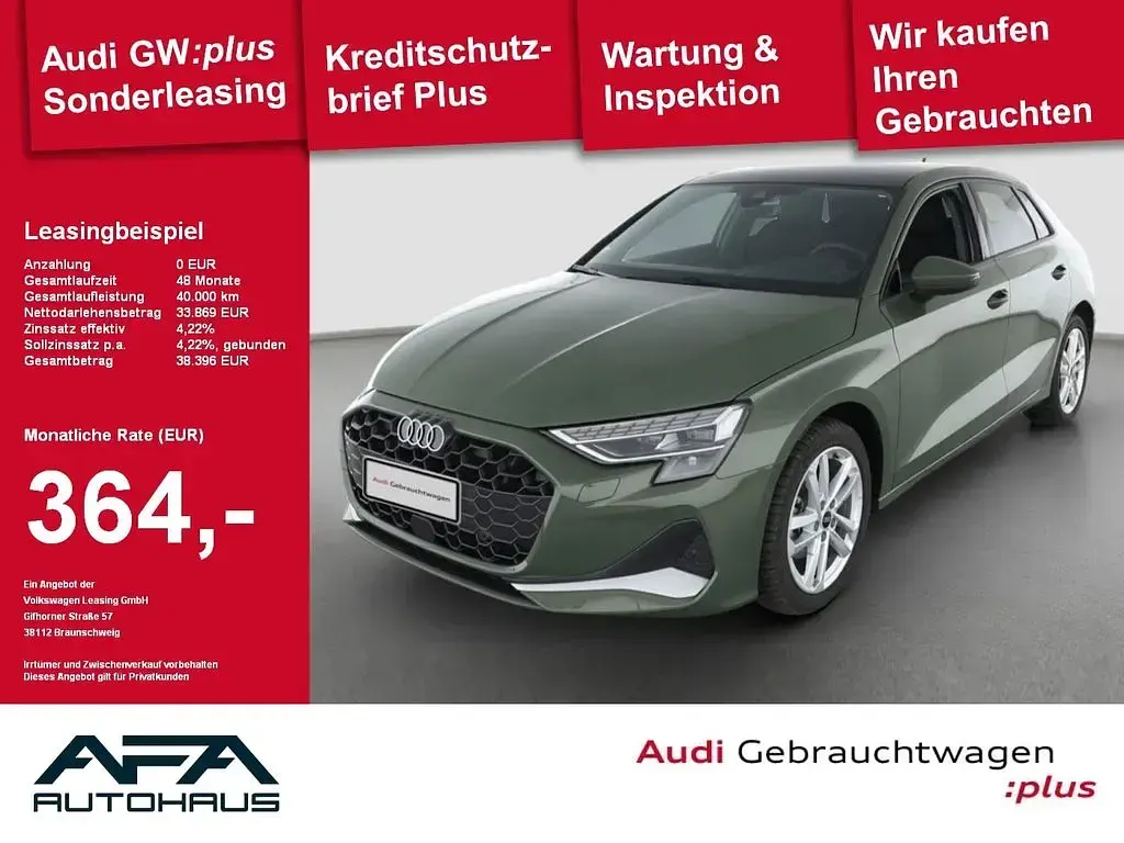 Gebraucht Audi A3 Advanced 116 PS (85 kW) 2025 Distriktgrün metallic Limousine