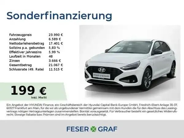 Atlas white Neu 2025 Hyundai i30 Limousine | 20.950 € (Guter Preis) - Bild 1/4