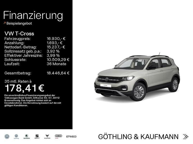 Grau Gebraucht 2021 VW T-Cross Life SUV | 16.930 € (Guter Preis) - Bild 1/4