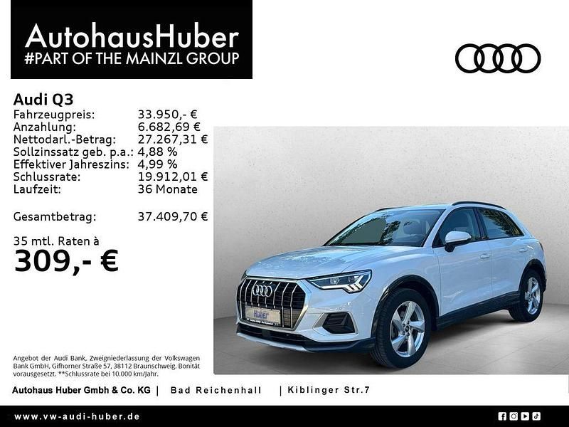 Weiß Gebraucht 2023 Audi Q3 Advanced SUV | 33.950 € (Guter Preis) - Bild 1/4