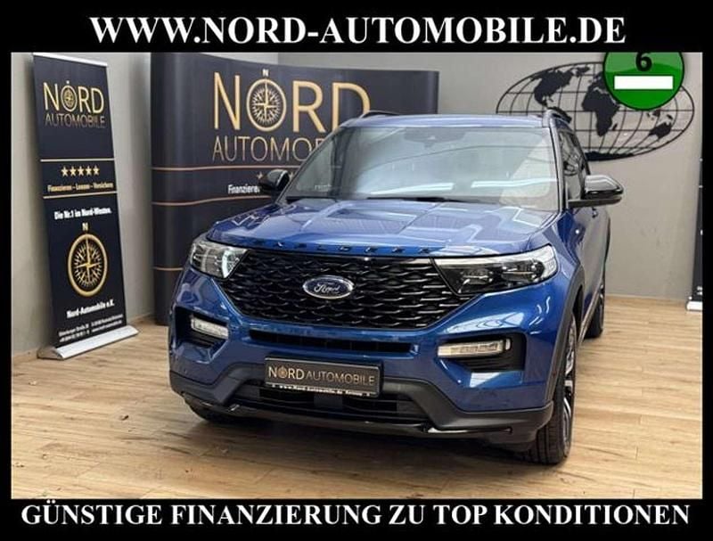 Blau Gebraucht 2021 Ford Explorer ST-Line SUV | 39.850 € (Superpreis) - Bild 1/3