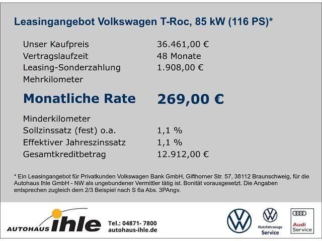 Gebraucht VW T-Roc R 116 PS (85 kW) 2024 Blau SUV