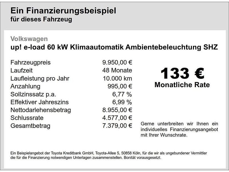 Gebraucht VW e-up! 60 kW (82 PS) 2018 Weiss Kleinwagen