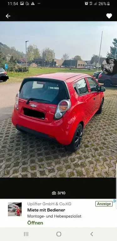 Gebraucht Chevrolet Spark 68 PS (50 kW) 2011 Rot Kleinwagen