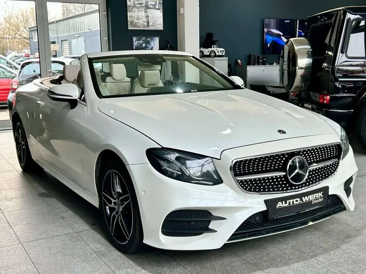 Gebraucht Mercedes E400 AMG 333 PS (244 kW) 2018 Weiß Cabrio