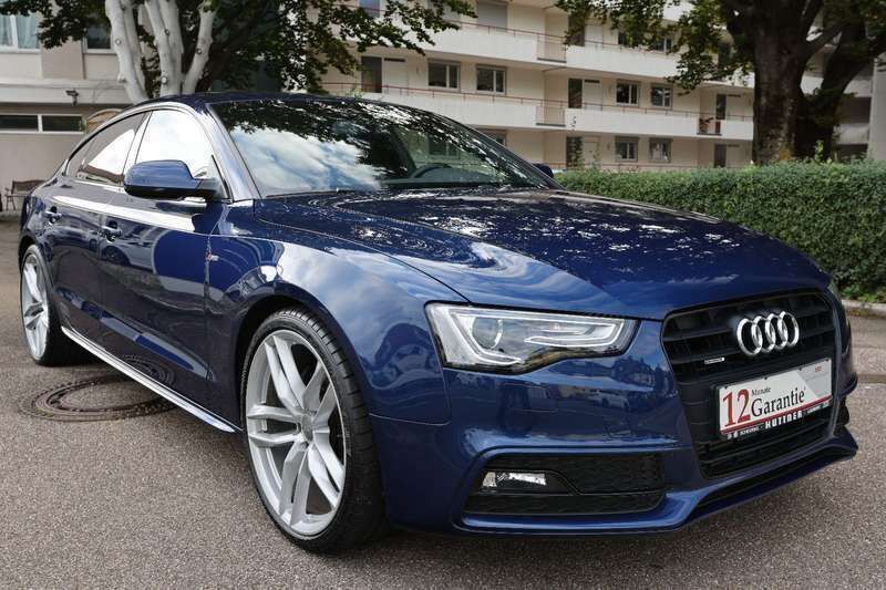Blau Gebraucht 2015 Audi A5 Sportback Design Coupé | 24.580 € (Teuer) - Bild 1/4