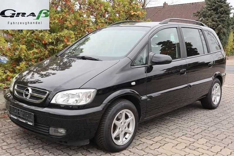 Schwarz Gebraucht 2004 Opel Zafira Elegance Van / Kleinbus | 4.330 € - Bild 1/4