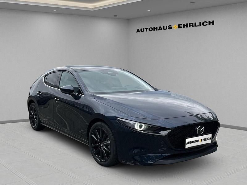 Neu Mazda 3 Exclusive-Line 186 PS (136 kW) 2025 Deep crystal blue (blau) Limousine
