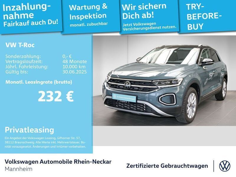 Petroleum blue metallic Gebraucht 2024 VW T-Roc Style SUV | 28.492 € (Guter Preis) - Bild 1/2