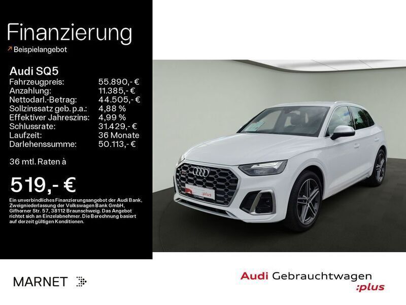 Ibisweiß Gebraucht 2023 Audi SQ5 Sport SUV | 55.890 € (Fairer Preis) - Bild 1/4
