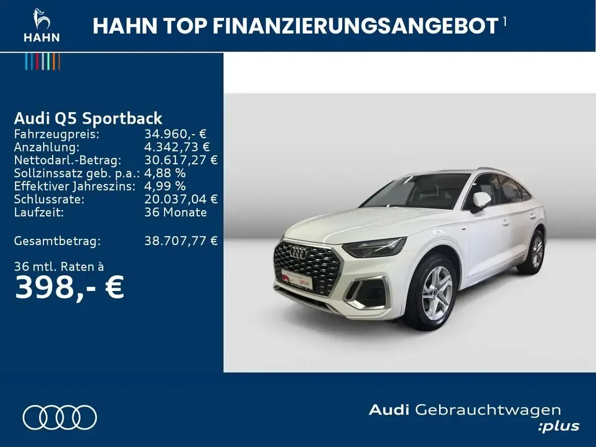 Gebraucht Audi Q5 S-Line 163 PS (119 kW) 2023 Ibisweiß SUV