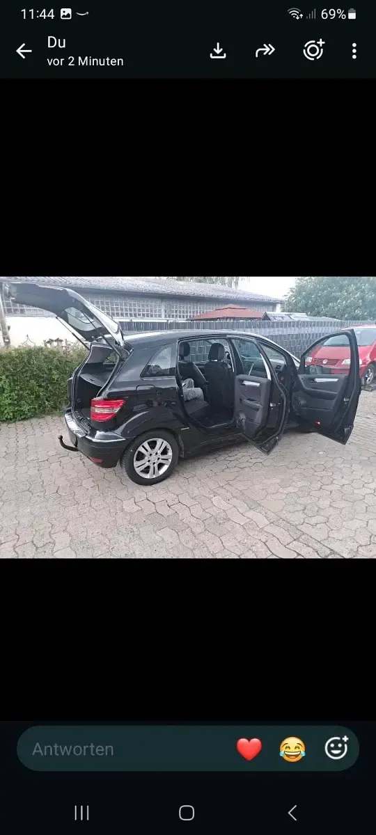 Gebraucht Mercedes B170 116 PS (85 kW) 2009 Schwarz Van / Kleinbus