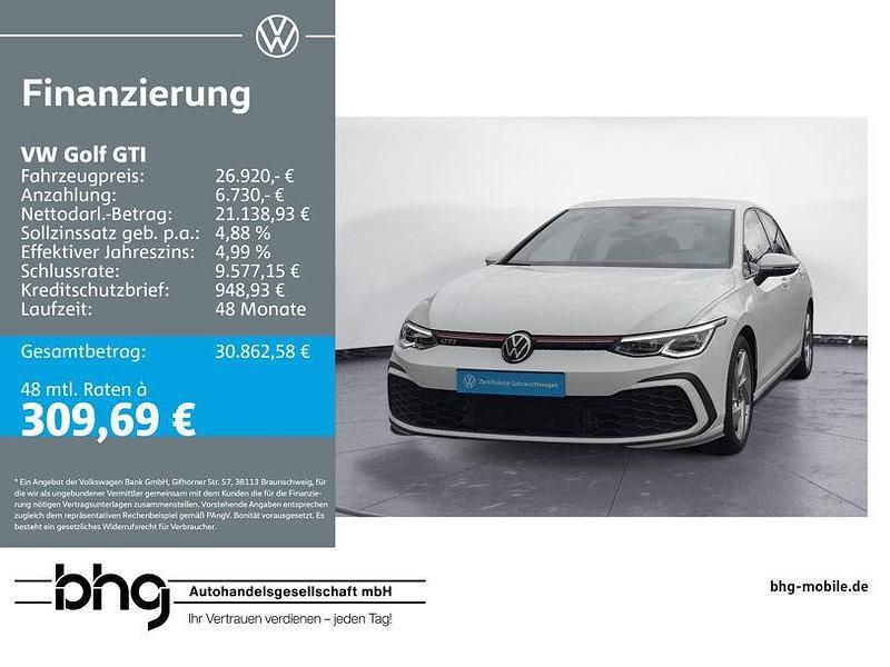 Weiß Gebraucht 2022 VW Golf VIII GTI Limousine | 23.910 € (Superpreis) - Bild 1/4