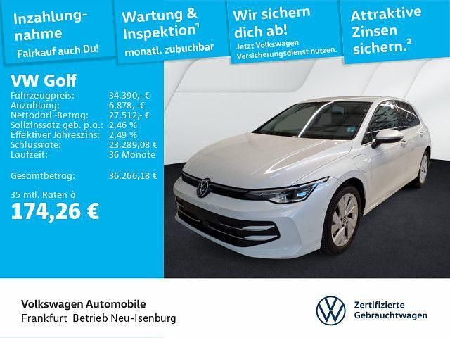 Oryxweiß perlmutteffekt (metallic) Gebraucht 2025 VW Golf VIII Style Limousine | 34.390 € (Teuer) - Bild 1/4