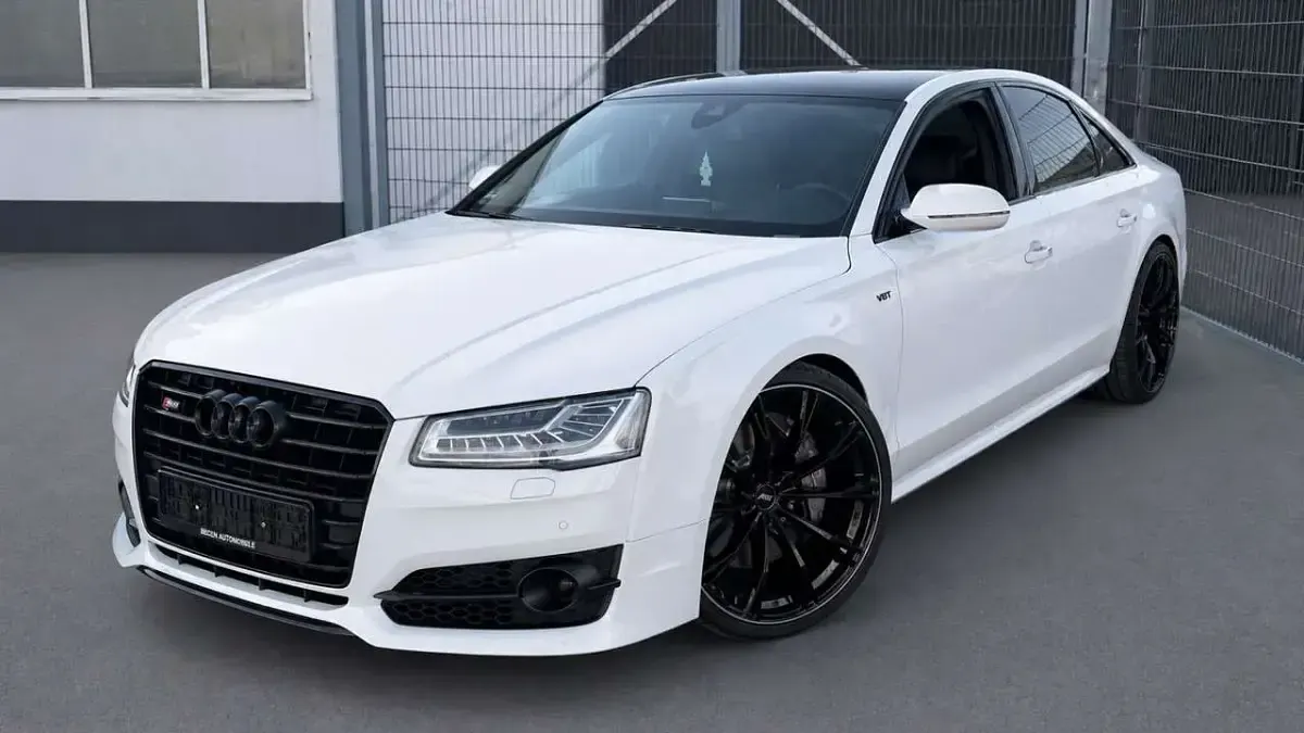 Usata Audi S8 plus 605 CV (444 kW) 2017 Bianco Berlina