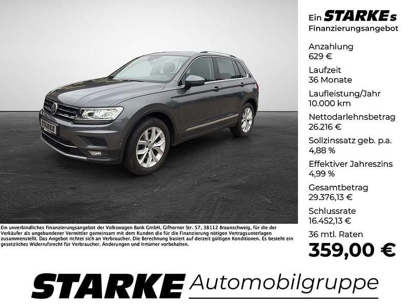 Grau Gebraucht 2020 VW Tiguan Highline SUV | 26.845 € (Guter Preis) - Bild 1/4