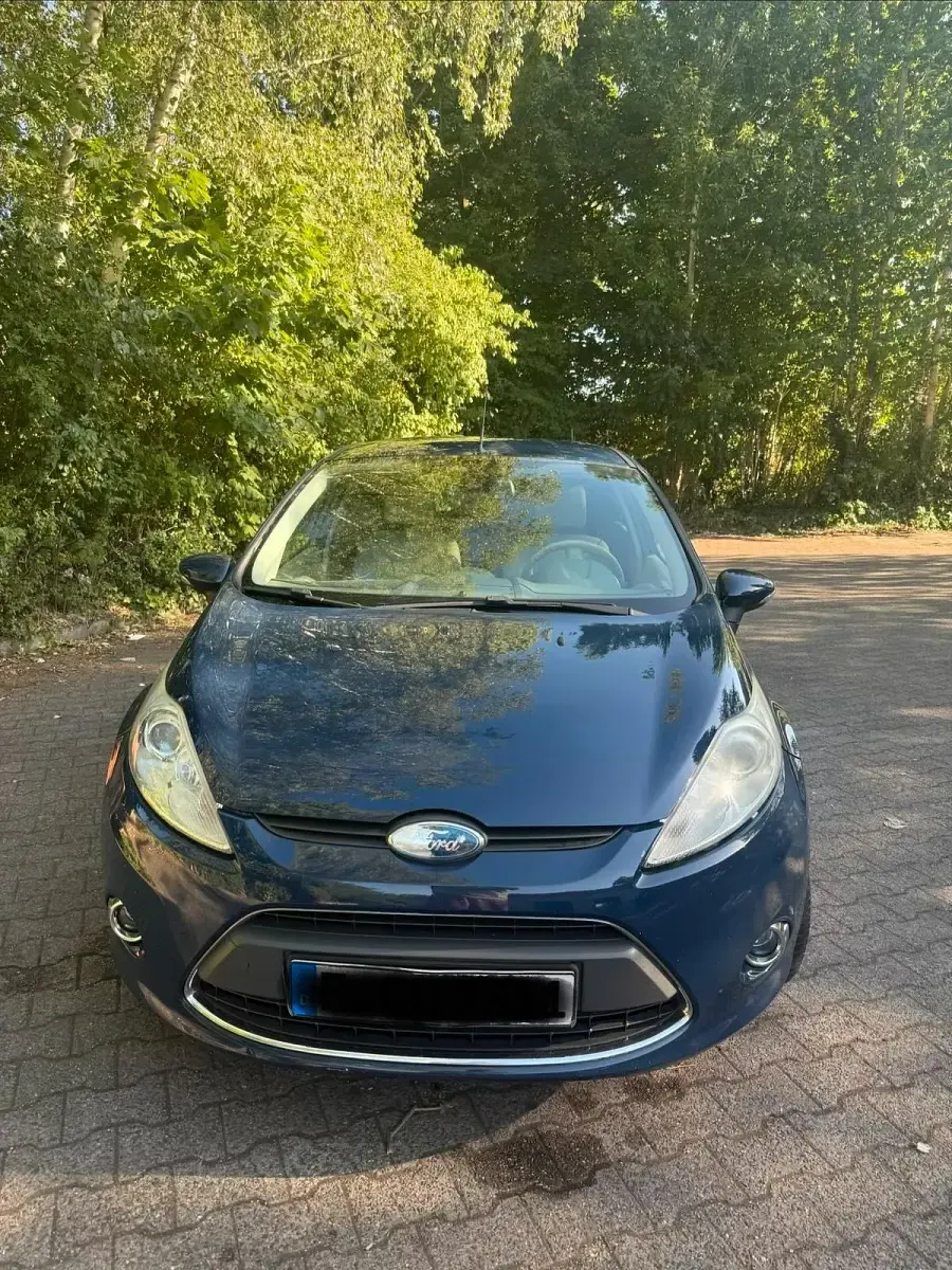 Gebraucht Ford Fiesta Titanium 82 PS (60 kW) 2009 Blau Kleinwagen