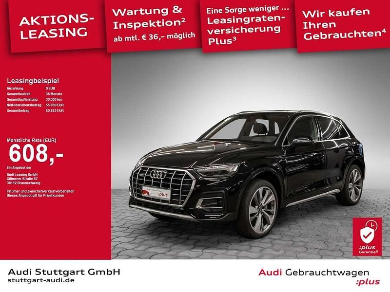 Mythosschwarz metallic Gebraucht 2024 Audi Q5 Advanced Plus SUV | 59.420 € - Bild 1/2