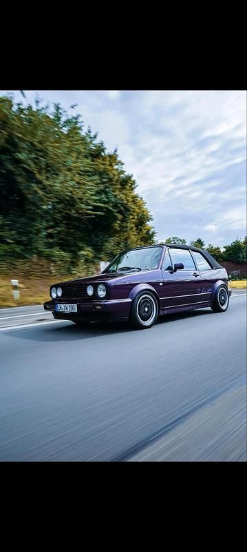 Violet Gebraucht 1992 VW Golf Cabriolet Cabrio | 11.500 € - Bild 1/4