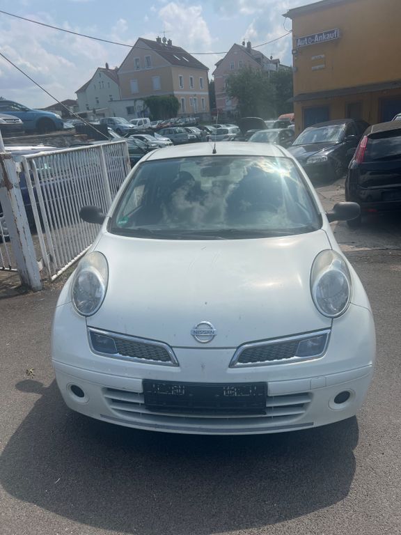 Weiß Gebraucht 2009 Nissan Micra Visia Kleinwagen | 1.590 € (Superpreis) - Bild 1/4