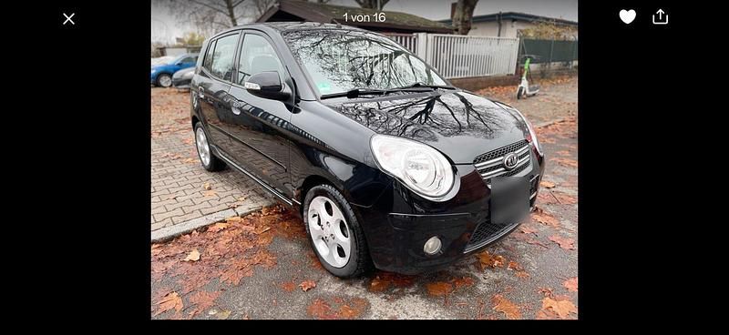 Gebraucht Kia Picanto 69 PS (50 kW) 2010 Schwarz Kleinwagen