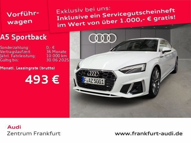 Arkonaweiß Gebraucht 2024 Audi A5 Sportback S-Line Limousine | 52.830 € (Teuer) - Bild 1/3