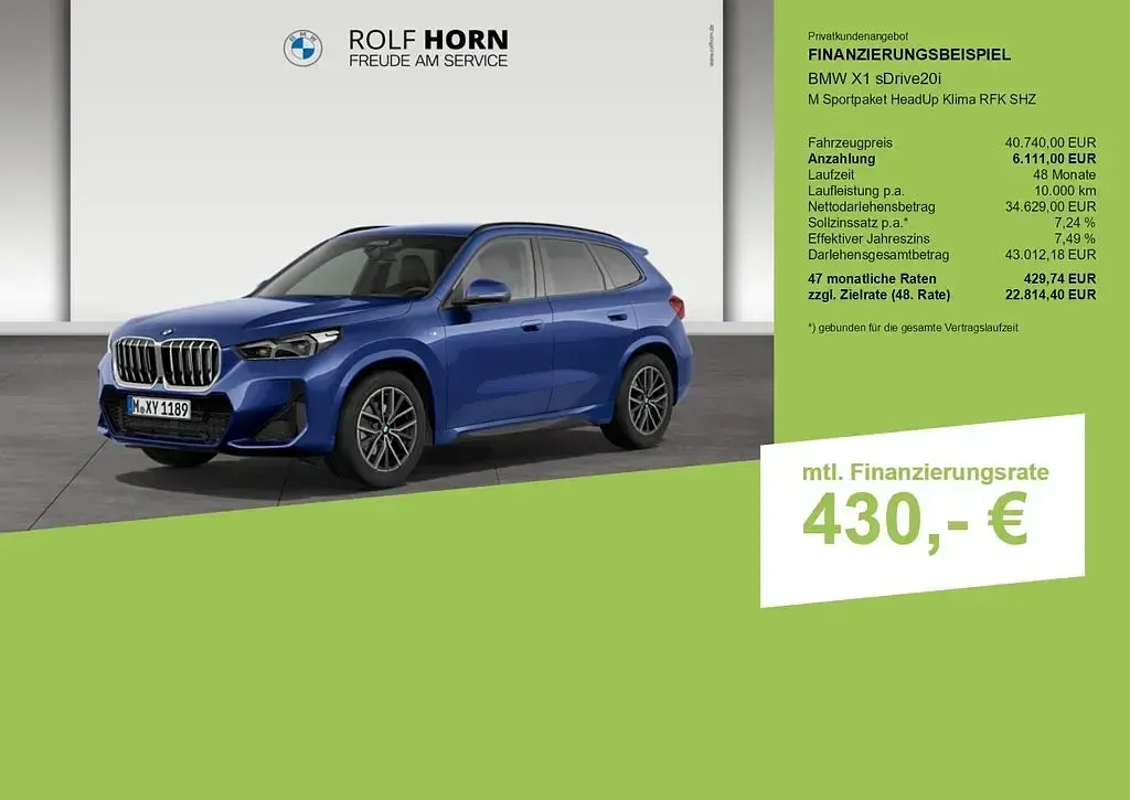 Gebraucht BMW X1 Luxury Line 170 PS (125 kW) 2025 Blau SUV