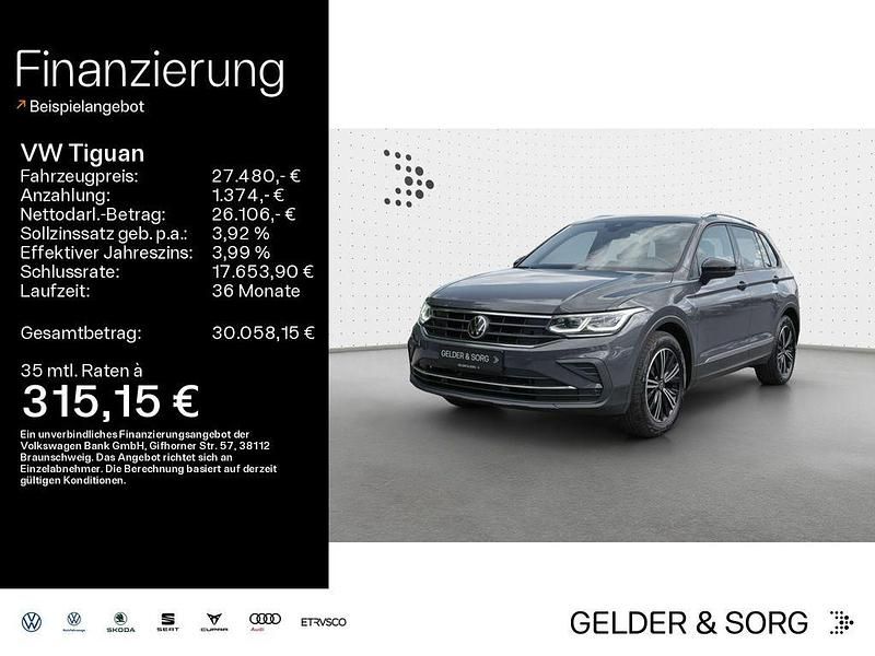 Delfingrau metallic Gebraucht 2021 VW Tiguan United SUV | 27.480 € (Fairer Preis) - Bild 1/4