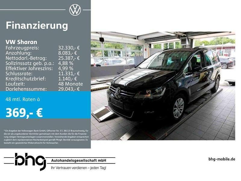 Deep black perleffekt Gebraucht 2022 VW Sharan Comfortline Van / Kleinbus | 32.330 € (Fairer Preis) - Bild 1/2