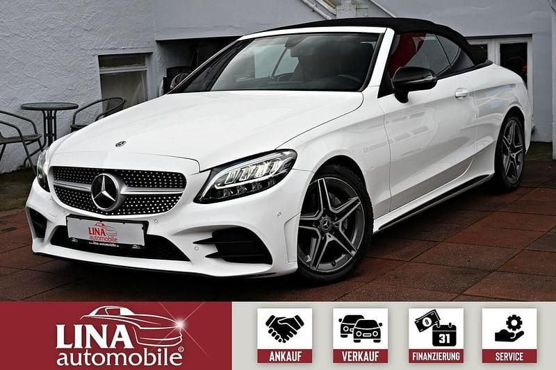 Gebraucht Mercedes C220 AMG 194 PS (142 kW) 2018 Weiß Cabrio
