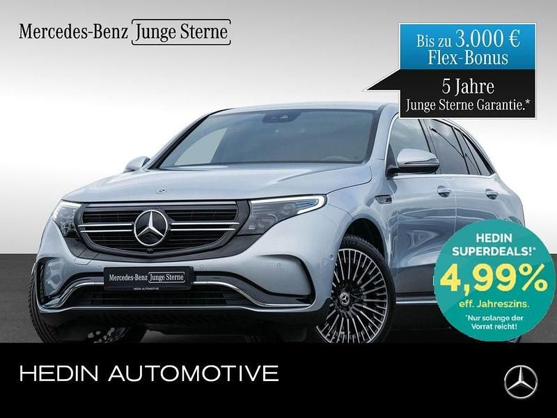 Silber Gebraucht 2022 Mercedes EQC400 AMG line SUV | 43.870 € (Etwas zu teuer) - Bild 1/4