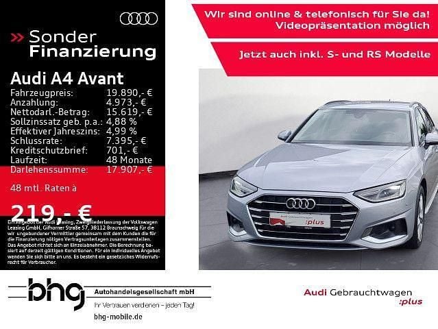 Florettsilber metallic Gebraucht 2022 Audi A4 Advanced Plus Kombi | 19.890 € (Guter Preis) - Bild 1/4