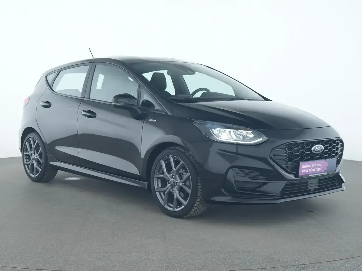 Gebraucht Ford Fiesta ST-Line 125 PS (91 kW) 2023 Obsidian schwarz Kleinwagen