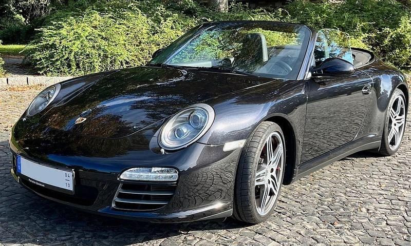 Schwarz Gebraucht 2009 Porsche 911 Carrera 4S Cabriolet Cabrio | 81.450 € - Bild 1/4