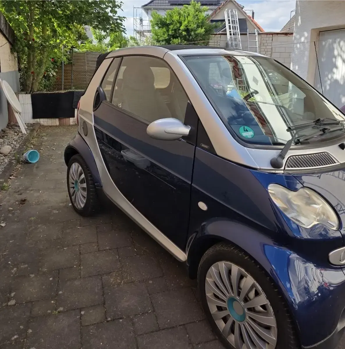 Occasion Smart ForTwo Cabrio 41 ch (30 kW) 2002 Bleue Cabriolet