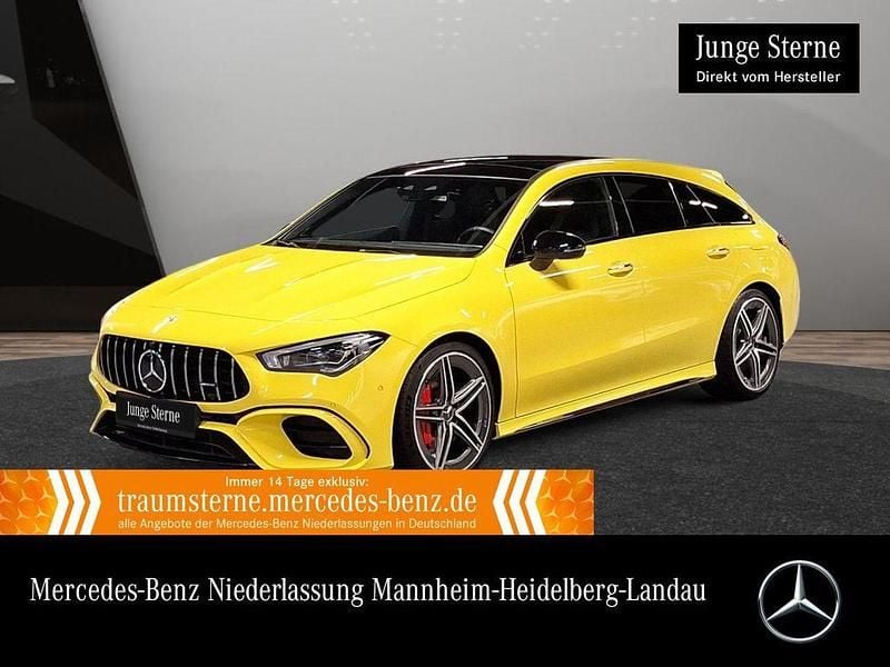 Gelb Gebraucht 2022 Mercedes CLA45 AMG AMG Limousine | 46.990 € (Superpreis) - Bild 1/3