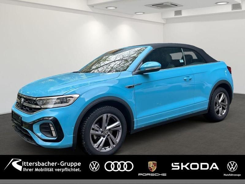 Teal blue Gebraucht 2022 VW T-Roc Cabriolet R-line Cabrio | 28.890 € (Guter Preis) - Bild 1/4