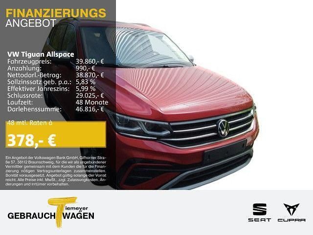 Rot Gebraucht 2024 VW Tiguan Allspace Elegance SUV | 39.860 € (Superpreis) - Bild 1/3