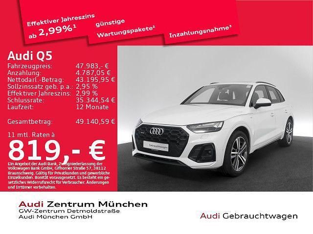 Gebraucht Audi Q5 S-Line 299 PS (219 kW) 2023 Gletscherweiß metallic SUV
