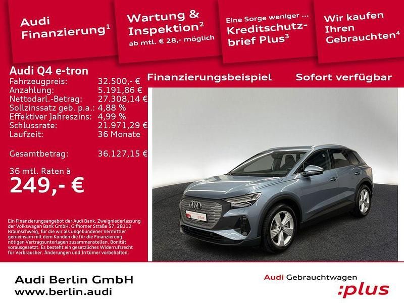 Geysirblau metallic Gebraucht 2022 Audi Q4 e-tron Ambiente SUV | 32.500 € (Fairer Preis) - Bild 1/3