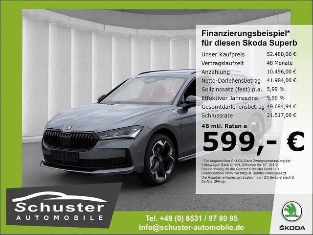 Graphitegrau metallic Neu 2025 Skoda Superb SportLine Kombi | 52.480 € (Etwas zu teuer) - Bild 1/4