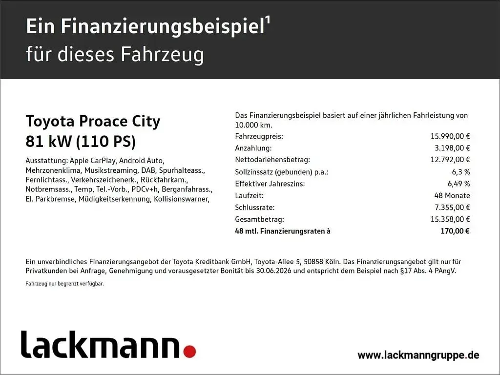 Gebraucht Toyota Proace Verso City 110 PS (80 kW) 2021 Kombi