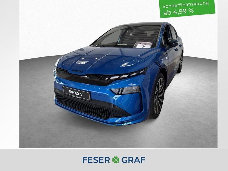 Raceblau metallic Neu 2025 Skoda Enyaq iV SportLine SUV | 51.860 € - Bild 1/4