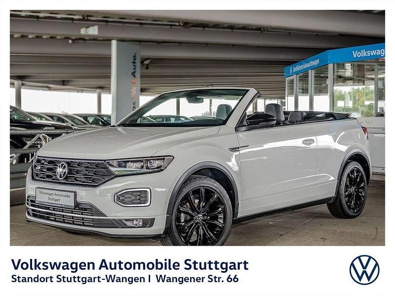 Pure white/schwarz Gebraucht 2022 VW T-Roc Cabriolet R-line Cabrio | 27.430 € (Fairer Preis) - Bild 1/4