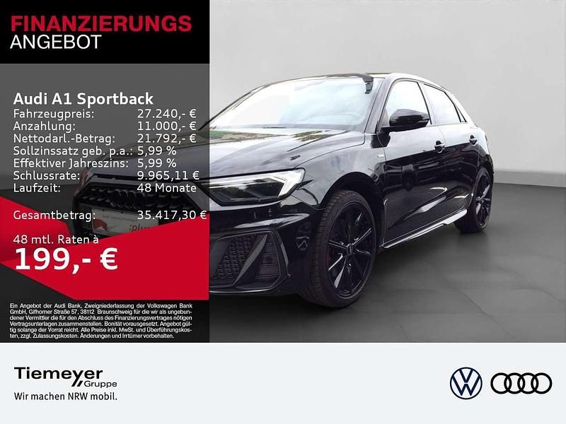 Mythosschwarz metallic Gebraucht 2022 Audi A1 S-Line Kleinwagen | 24.480 € (Guter Preis) - Bild 1/4